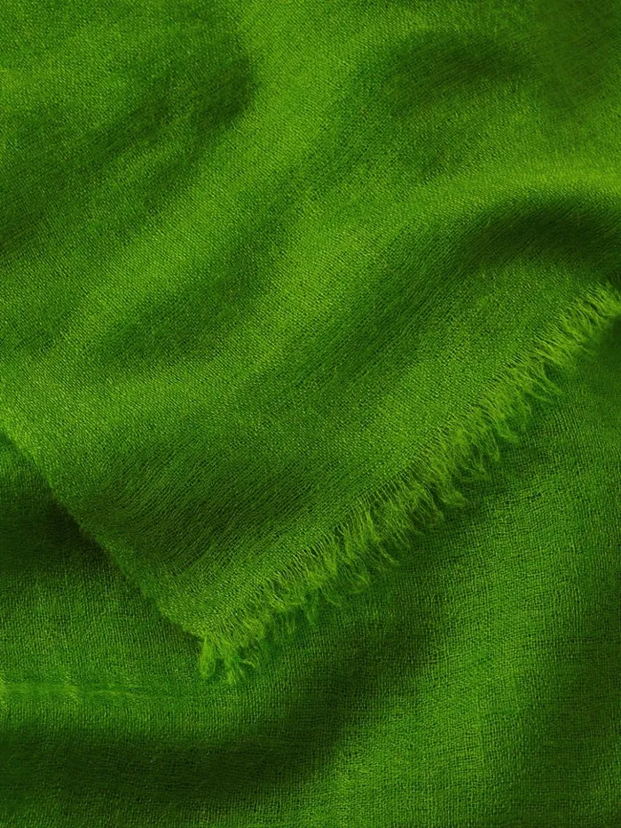 Jigsaw Pure Cashmere Gauze Scarf Green Women Ponchos and Scarves