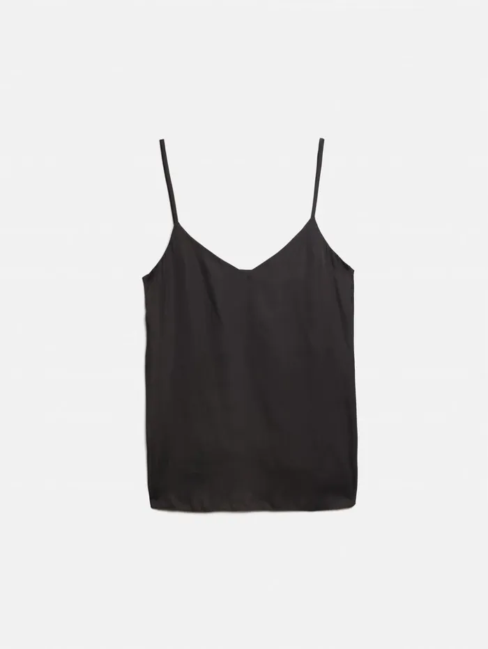 Jigsaw Recycled Satin Cami Black Women Shirts and Tops