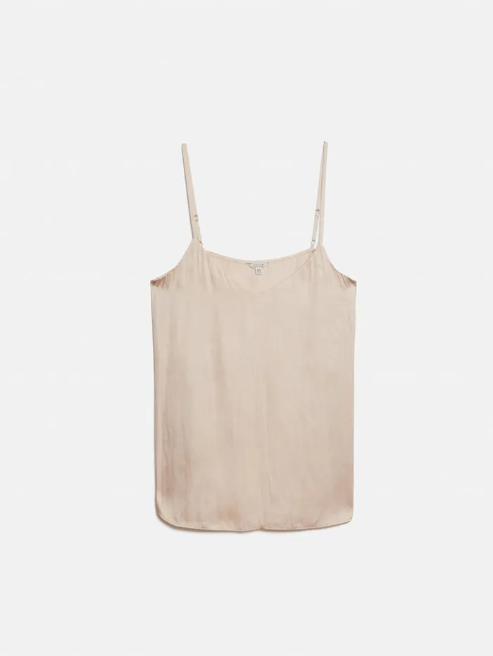 Jigsaw Recycled Satin Cami Cream Women Shirts and Tops