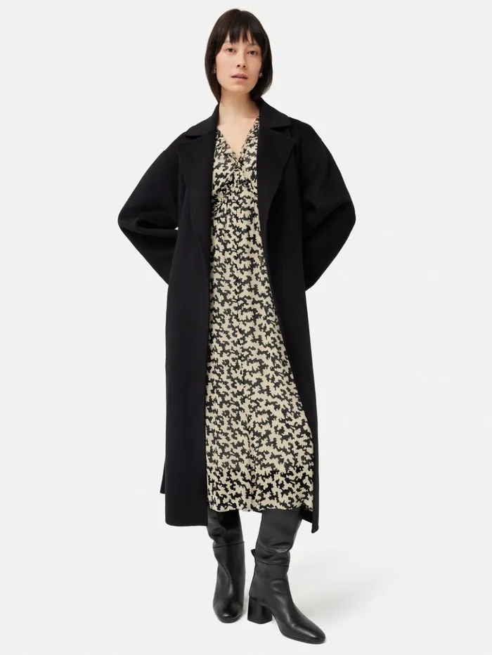 Jigsaw Reef Odyssey Crinkle Dress Monochrome Women Dresses and Jumpsuits
