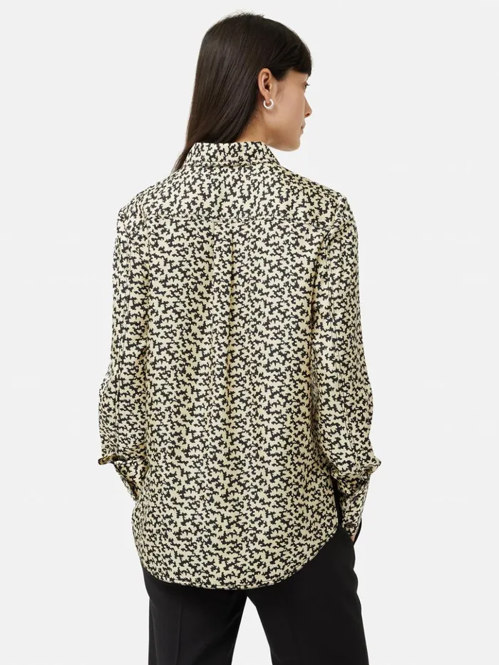 Jigsaw Reef Odyssy Silk Twill Shirt Monochrome Women Shirts and Tops