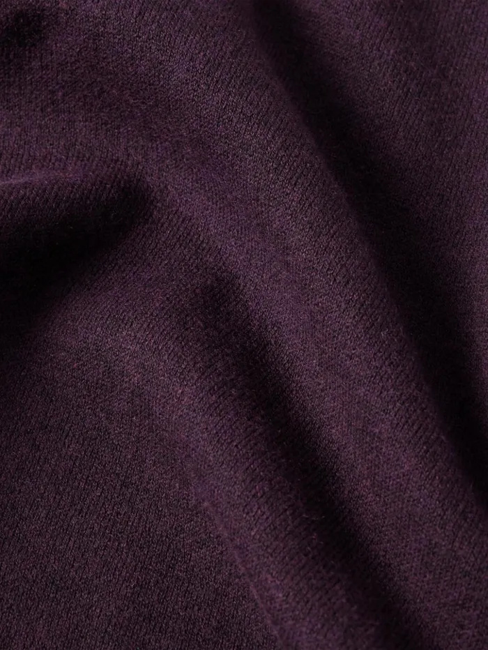 Jigsaw Reversible Cotton Blend Poncho Burgundy Women Ponchos and Scarves