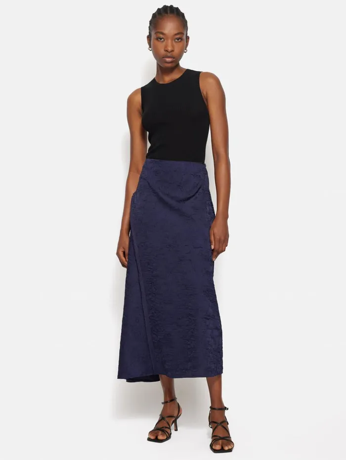 Jigsaw Rib Knitted Tank Black Women Shirts and Tops
