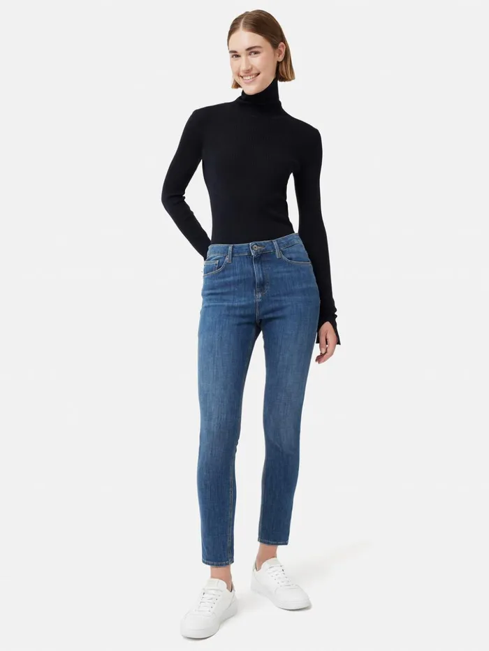 Jigsaw Richmond Skinny Jean Vintage Mid Blue Women Denim