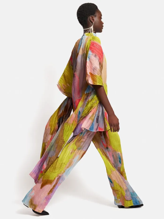 Jigsaw Roksanda Plisse Knotted Tabard Multi Women Dresses and Jumpsuits