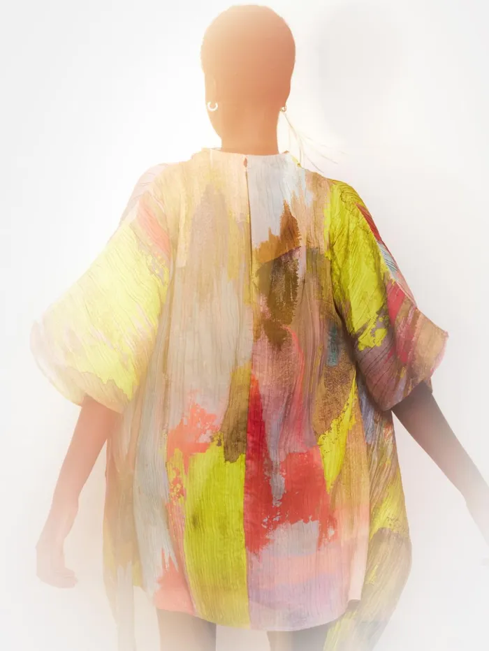 Jigsaw Roksanda Plisse Knotted Tabard Multi Women Dresses and Jumpsuits