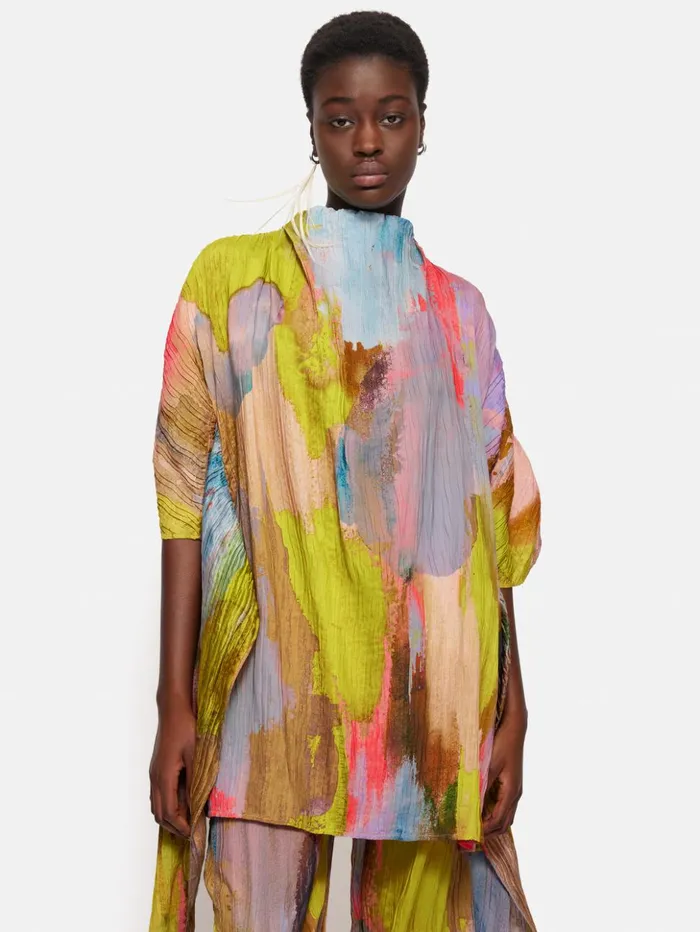 Jigsaw Roksanda Plisse Knotted Tabard Multi Women Dresses and Jumpsuits