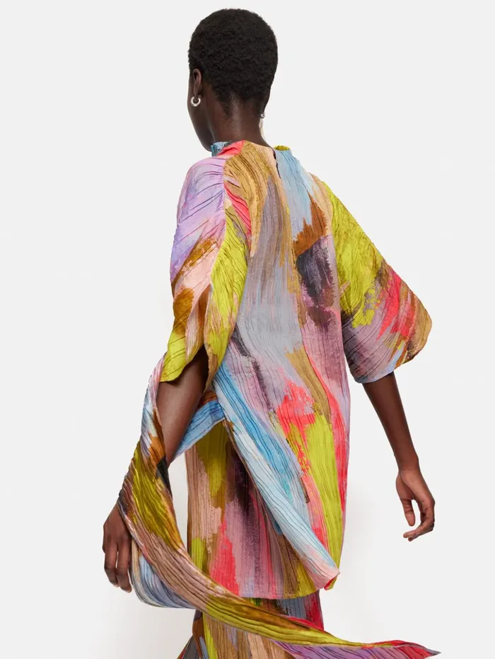 Jigsaw Roksanda Plisse Knotted Tabard Multi Women Dresses and Jumpsuits