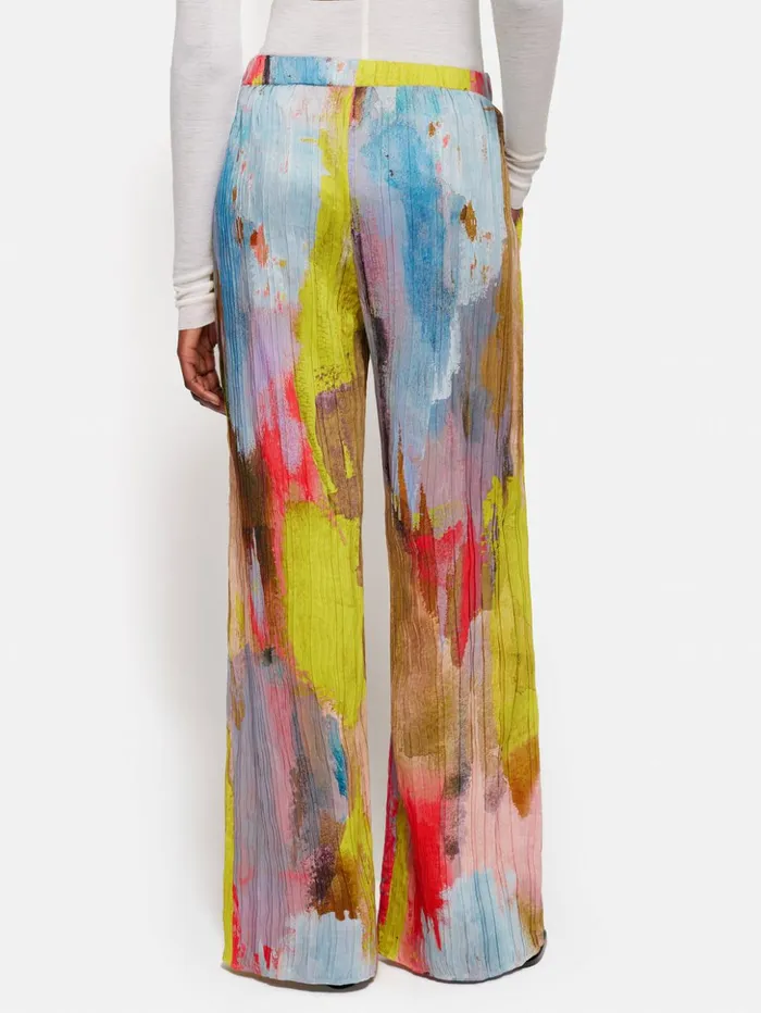 Jigsaw Roksanda Plisse Silk Trouser Multi Women Trousers