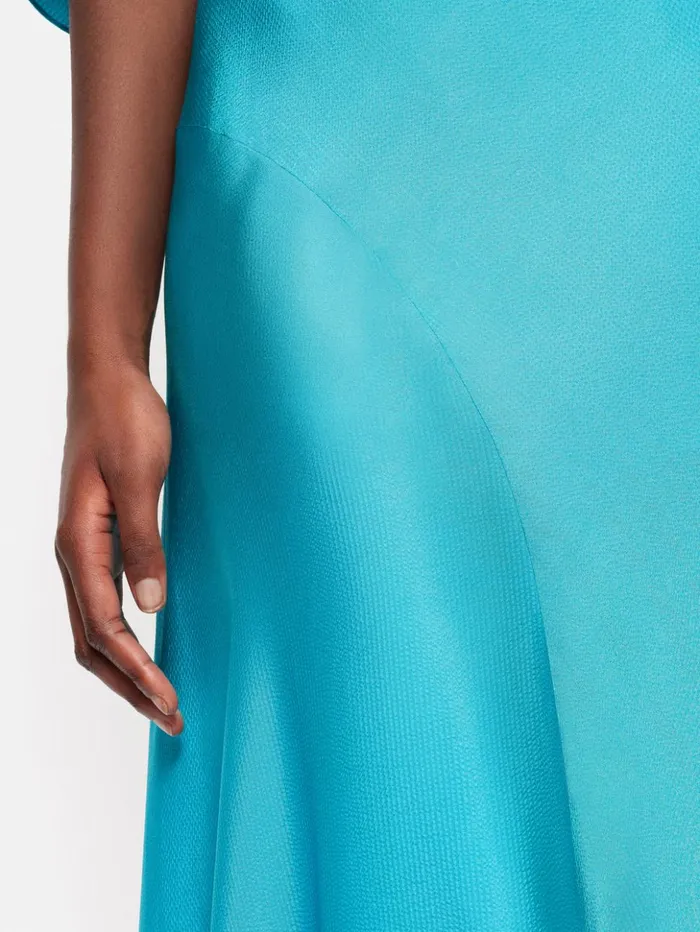 Jigsaw Roksanda Satin Maxi Skirt Blue Women Skirts