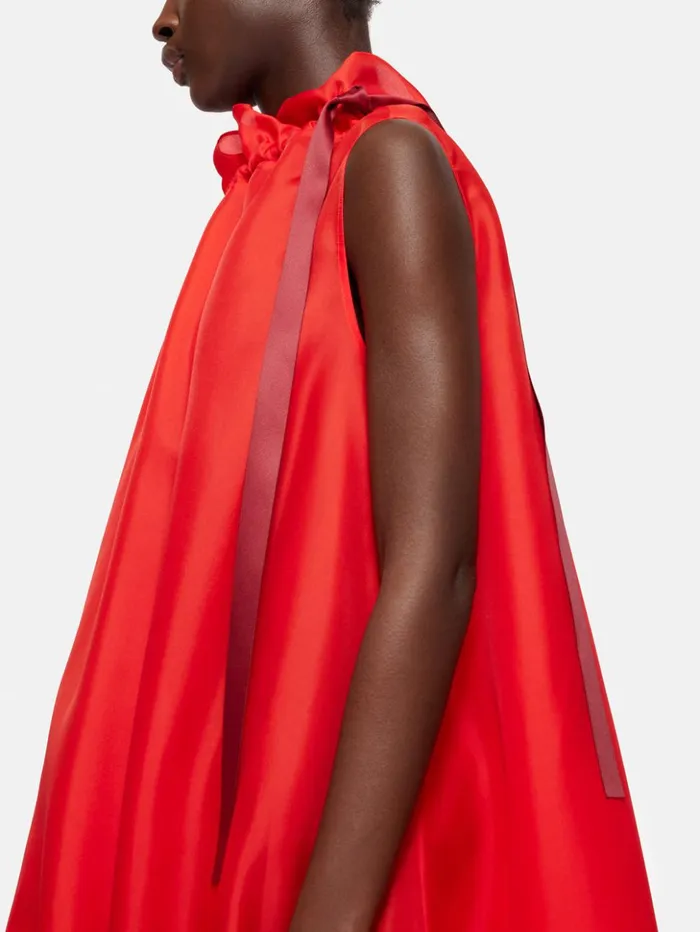 Jigsaw Roksanda Silk Gazar Maxi Dress Red Women Dresses and Jumpsuits