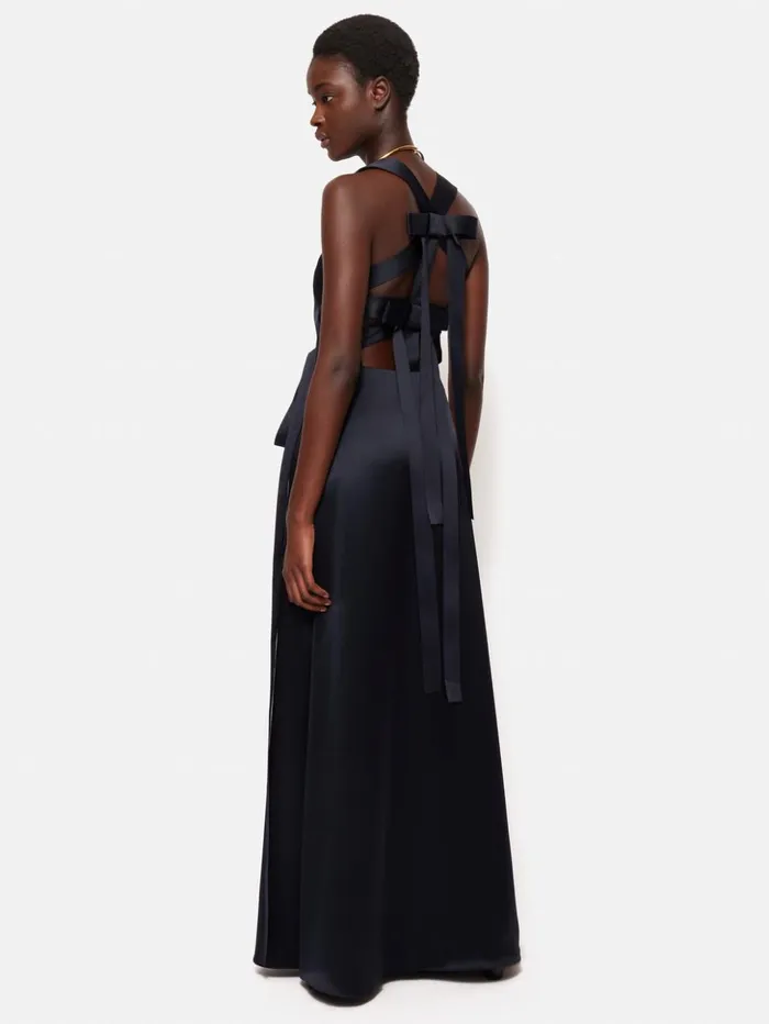 Jigsaw Roksanda Slip Maxi Dress Navy Women Dresses and Jumpsuits