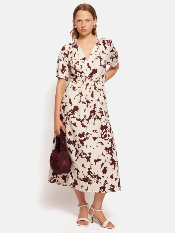 Jigsaw Ruched Organza Mini Bag Burgundy Women Bags