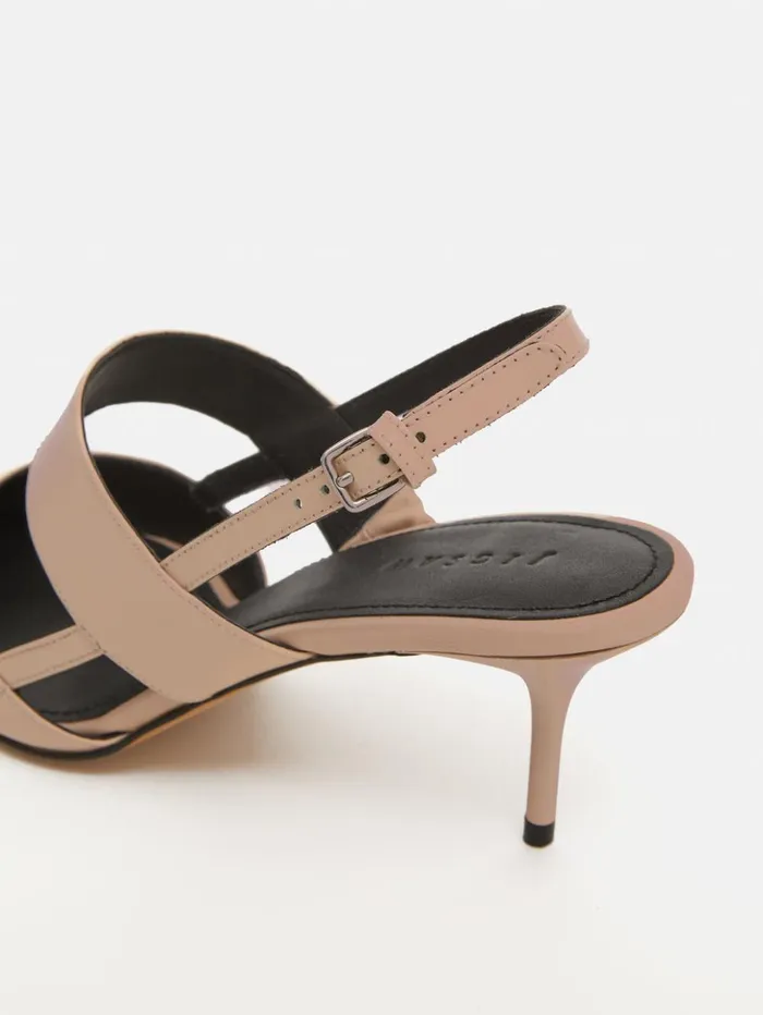Jigsaw Russo Kitten Heel Beige Women Heels
