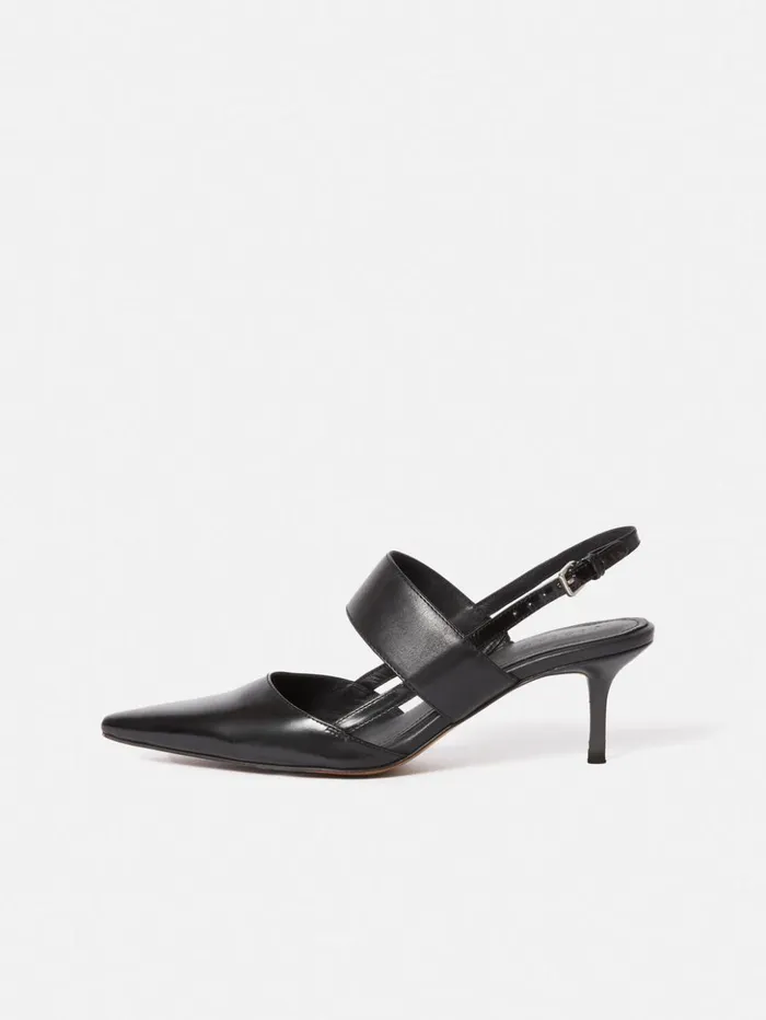 Jigsaw Russo Kitten Heel Black Women Heels