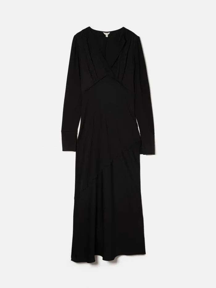 Jigsaw Satin Back Crepe Dress Black Women Dresses and Jumpsuits