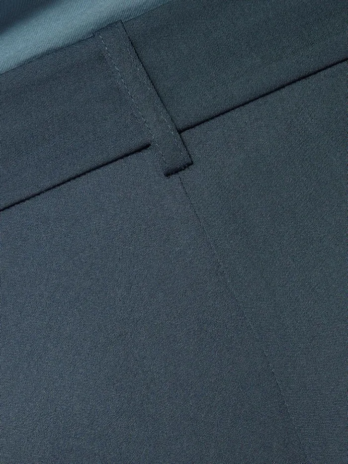 Jigsaw Satin Pleat Trouser Blue Women Trousers