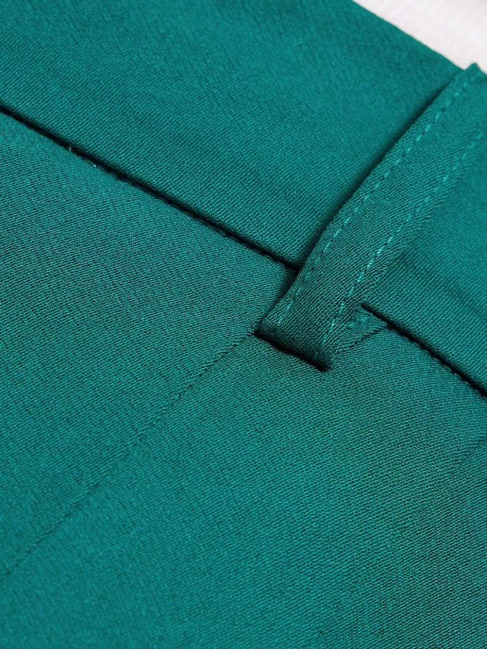 Jigsaw Satin Pleat Trouser Green Women Trousers