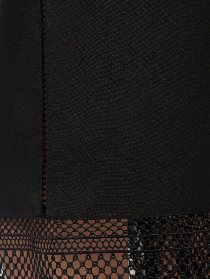 Jigsaw Scallop Trim Trouser Black Women Trousers