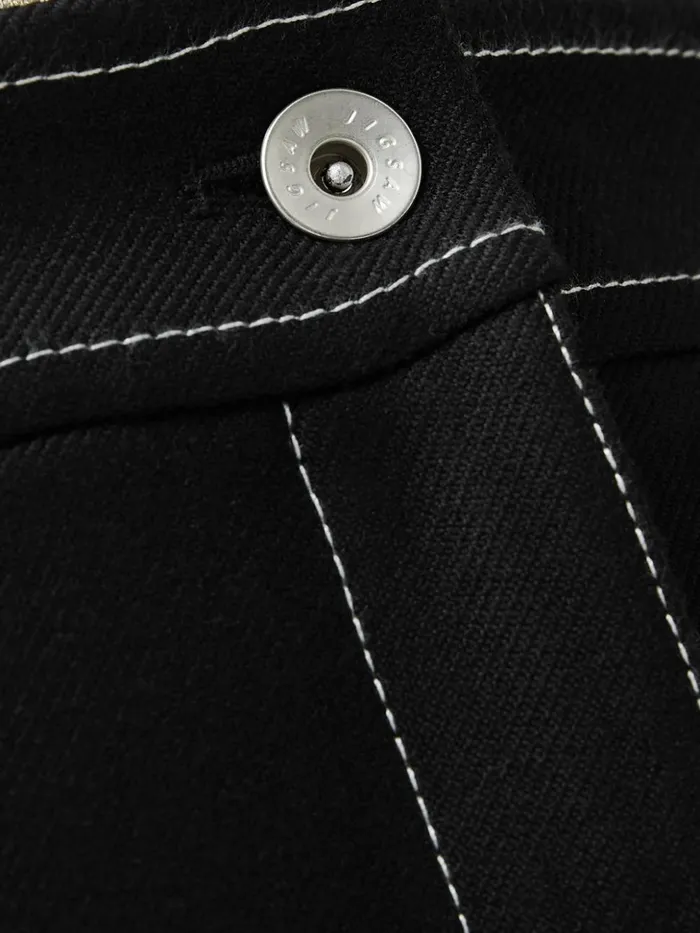 Jigsaw Seamed Detail A Line Skirt Black Women Skirts