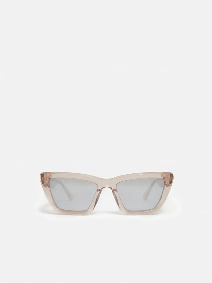 Jigsaw Shere Angled Cats Eye Sunglasses Peach Women Sunglasses