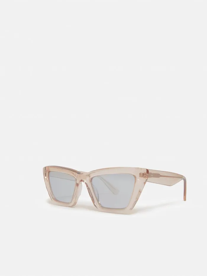 Jigsaw Shere Angled Cats Eye Sunglasses Peach Women Sunglasses