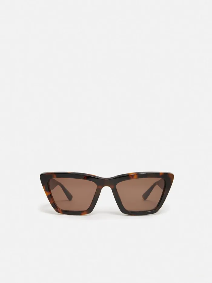 Jigsaw Shere Angled Cats Eye Sunglasses Tortoiseshell Women Sunglasses
