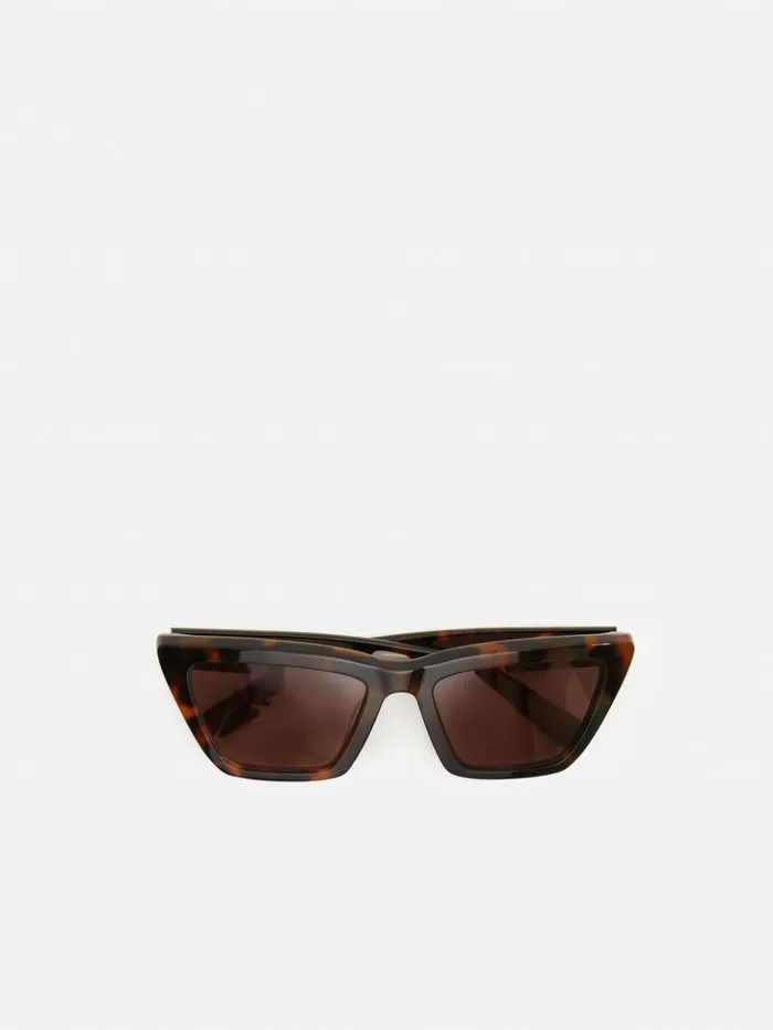 Jigsaw Shere Angled Cats Eye Sunglasses Tortoiseshell Women Sunglasses