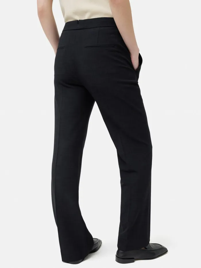 Jigsaw Short Crosshatch Mason Trouser Navy Women Trousers