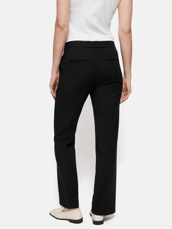 Jigsaw Short Fluid Twill Mason Trousers Black Women Trousers