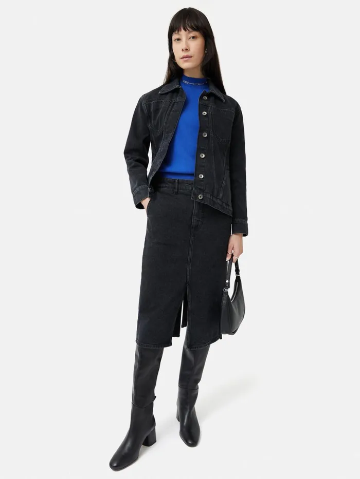 Jigsaw Silk Cotton Cap Sleeve Top Blue Women Shirts and Tops