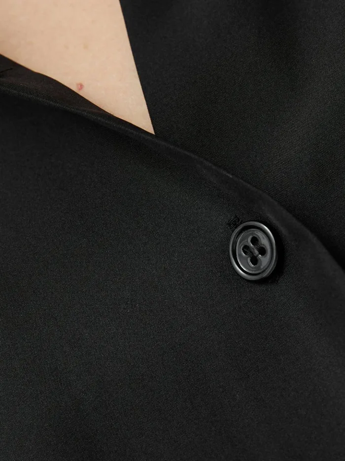 Jigsaw Silk Habotai Relaxed Shirt Black Women Shirts and Tops