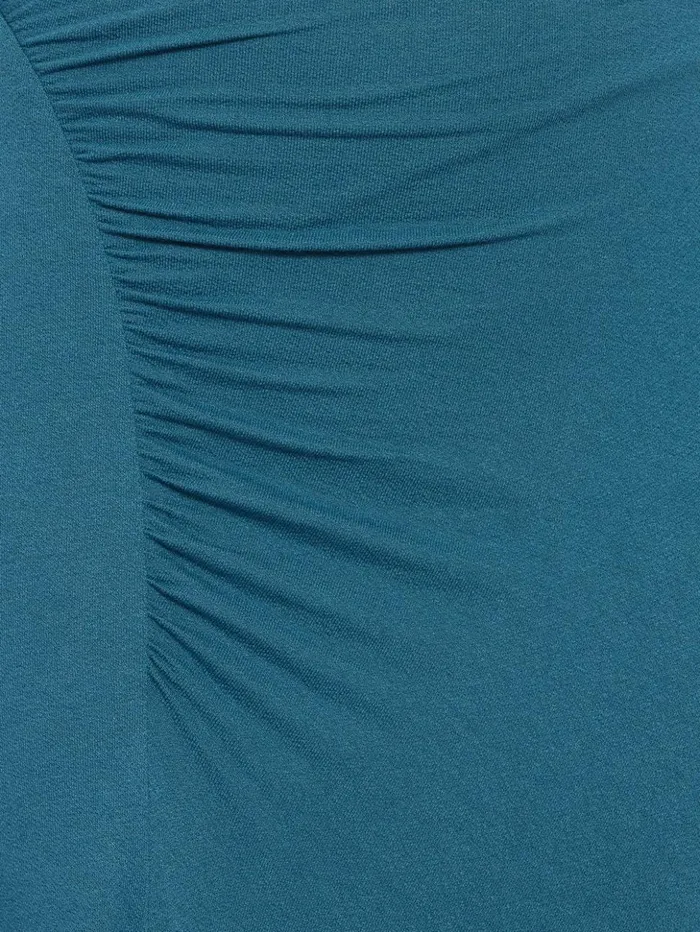 Jigsaw Slash Neck Dress Blue Women Dresses and Jumpsuits