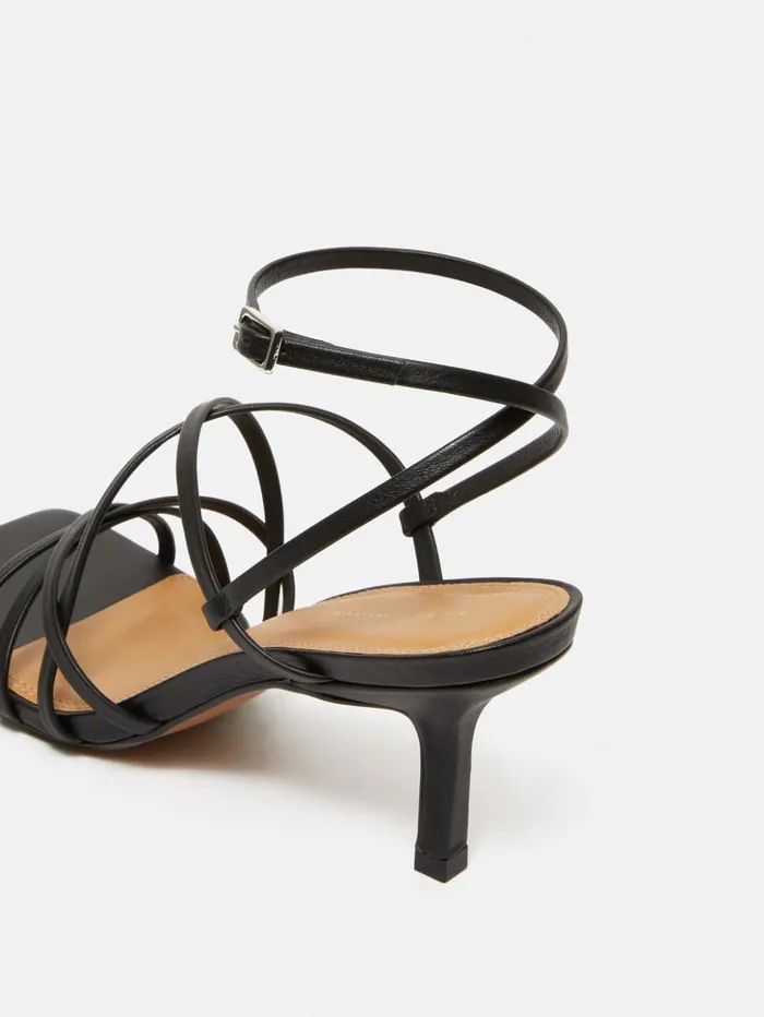 Jigsaw Sofia Heeled Sandal Black Women Heels