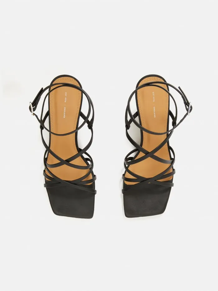 Jigsaw Sofia Heeled Sandal Black Women Heels