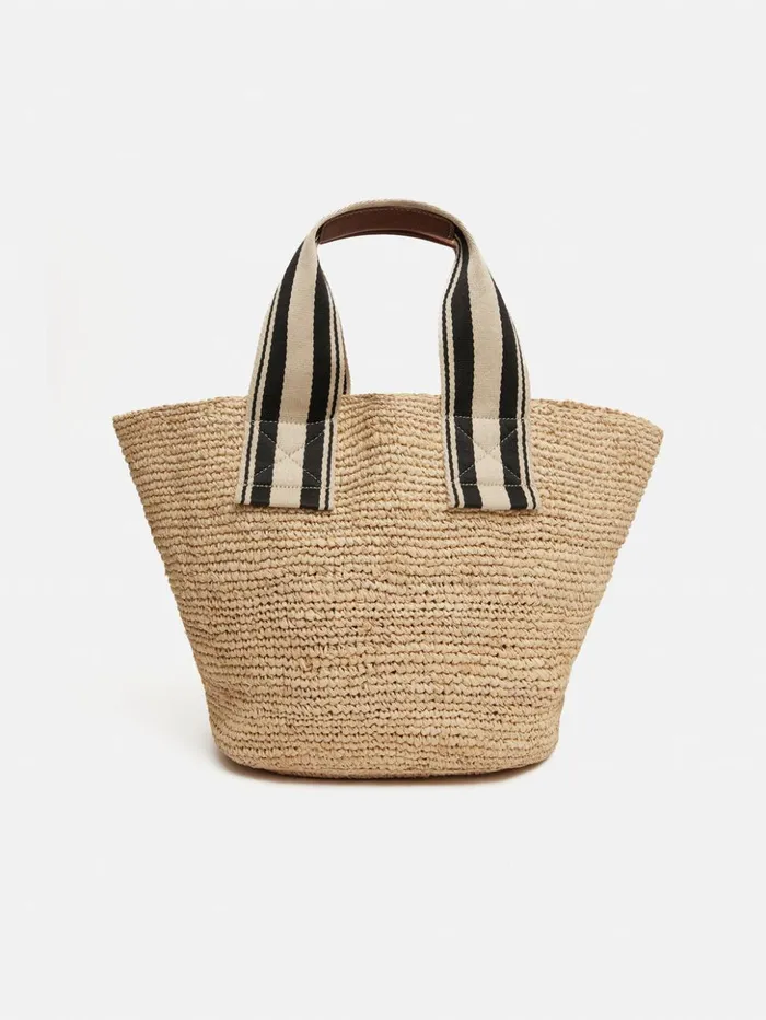 Jigsaw Soft Raffia Tote Natural Women Bags