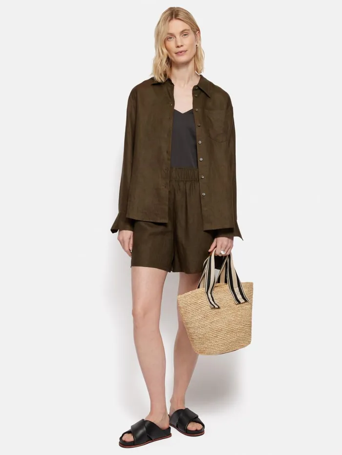 Jigsaw Soft Raffia Tote Natural Women Bags