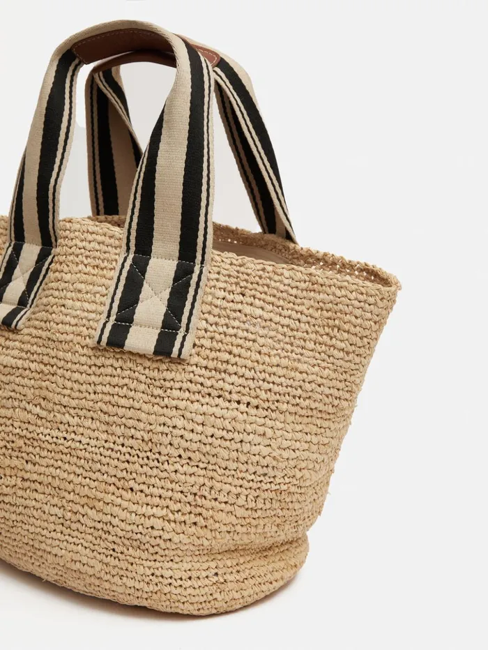 Jigsaw Soft Raffia Tote Natural Women Bags