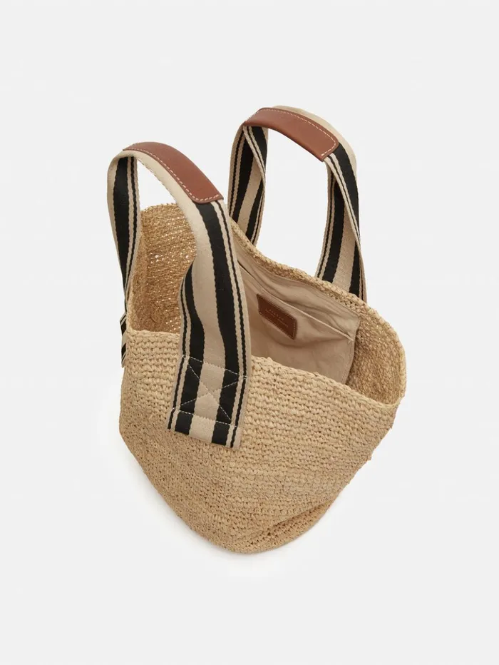 Jigsaw Soft Raffia Tote Natural Women Bags