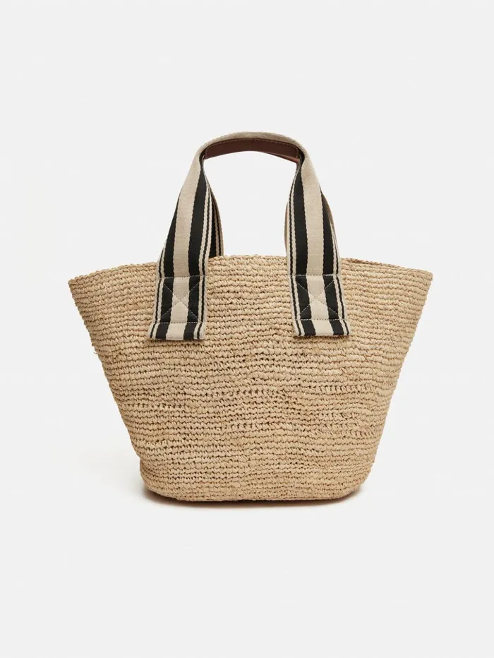 Jigsaw Soft Raffia Tote Natural Women Bags