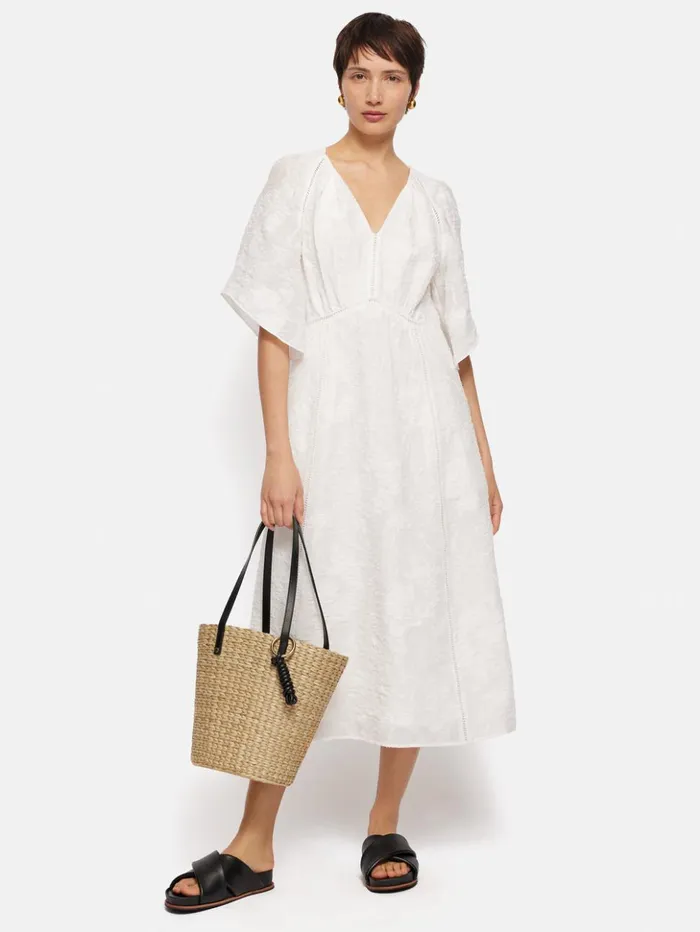 Jigsaw Straw Bucket Bag Natural Women Bags