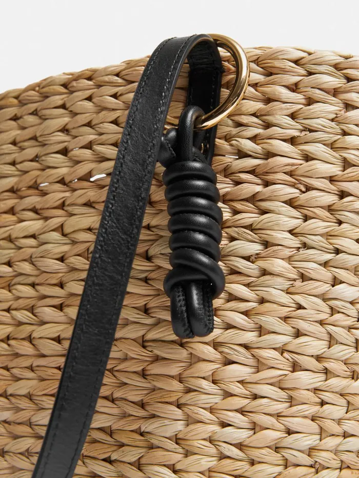 Jigsaw Straw Bucket Bag Natural Women Bags