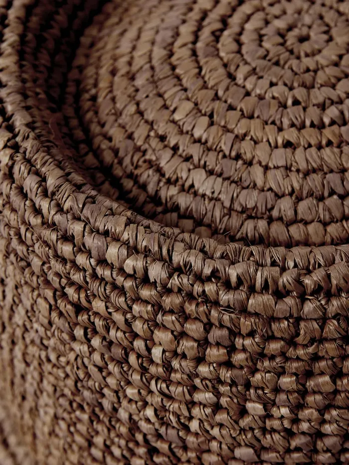 Jigsaw Straw Bucket Hat Brown Women Hats