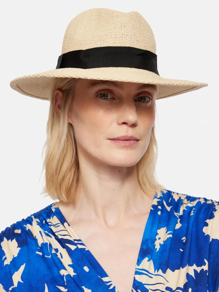 Jigsaw Straw Fedora Natural Women Hats