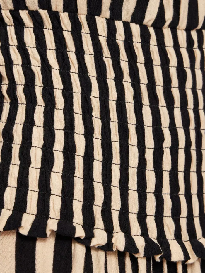 Jigsaw Stripe Jersey Dress Black Women Dresses and Jumpsuits