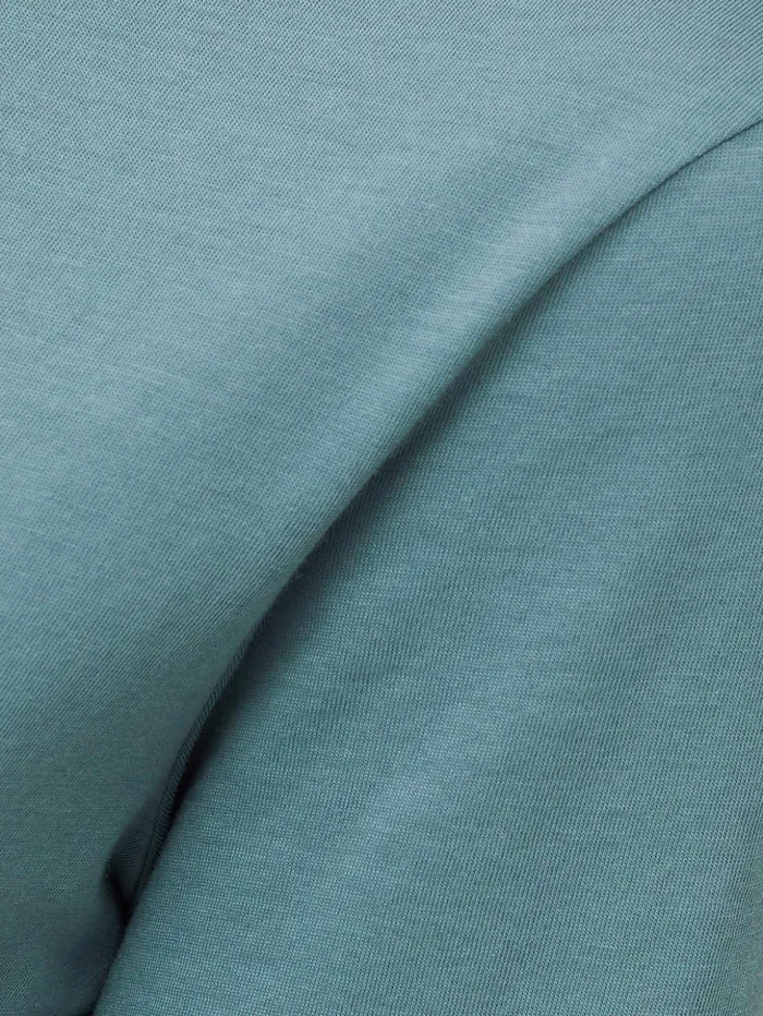 Jigsaw Supima Cotton Crew Neck Tee Blue Women Shirts and Tops