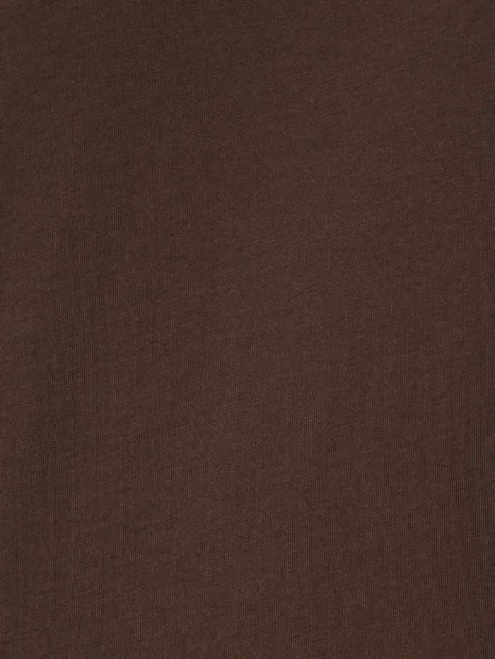 Jigsaw Supima Cotton Crew Neck Tee Brown Women Shirts and Tops