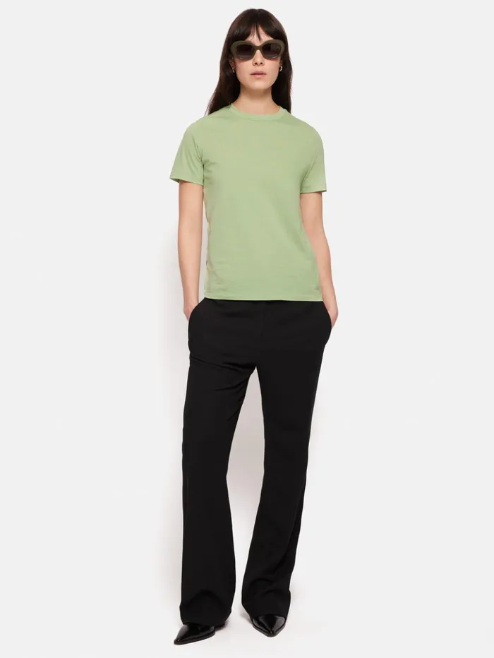 Jigsaw Supima Cotton Crew Neck Tee Pastel Green Women Shirts and Tops