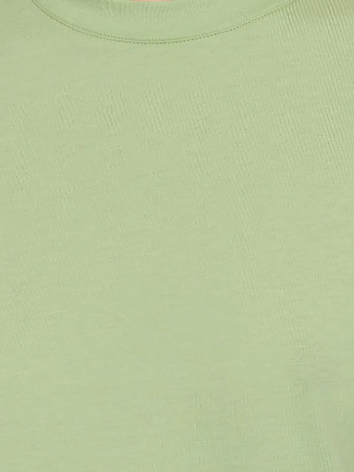 Jigsaw Supima Cotton Crew Neck Tee Pastel Green Women Shirts and Tops