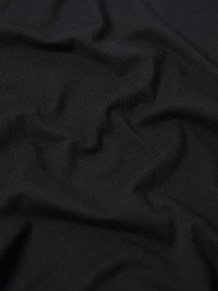 Jigsaw Supima Cotton Long Sleeve Tee Black Women Shirts and Tops